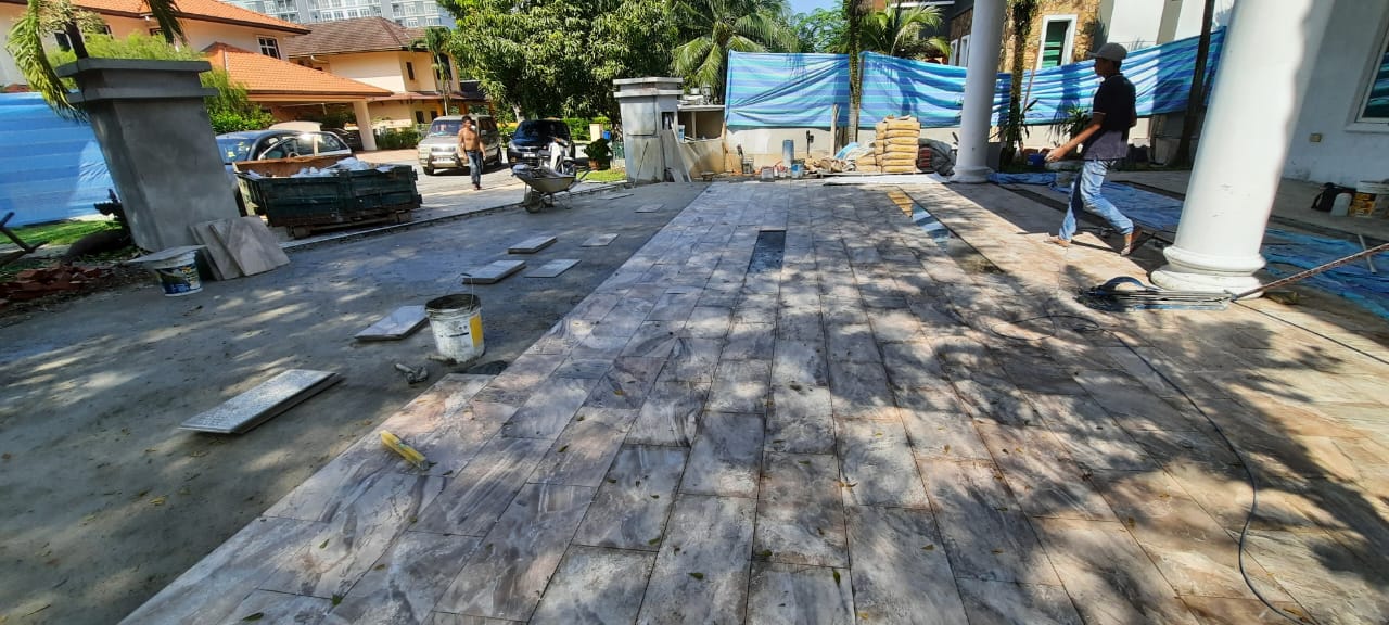 Supply and Install Broken Marble and Tiles Floor