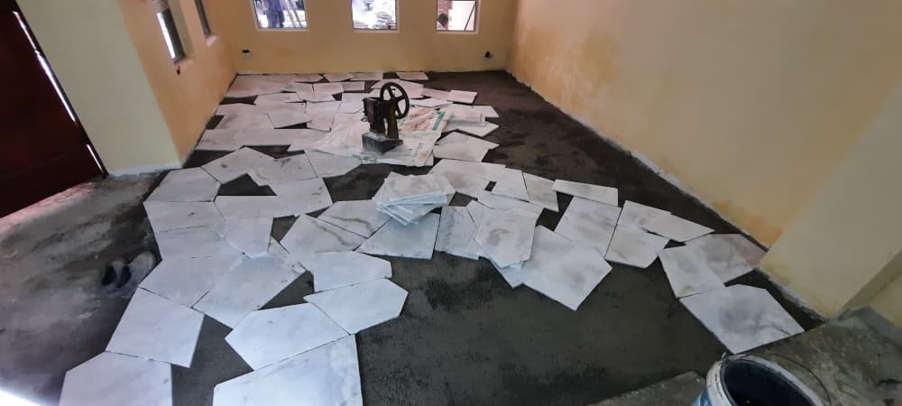 Supply and Install Broken Marble and Tiles Floor