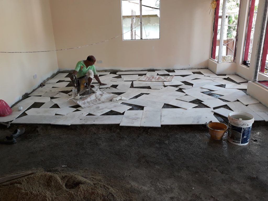Supply and Install Broken Marble and Tiles Floor