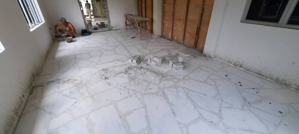 Supply and Install Broken Marble and Tiles Floor